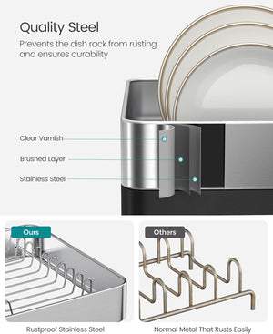 2-Tier Expandable Stainless Steel Rack - Karrari