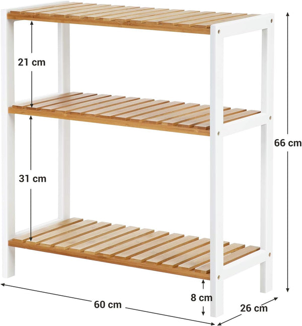 3-Tier Bamboo Storage Shelf - Karrari