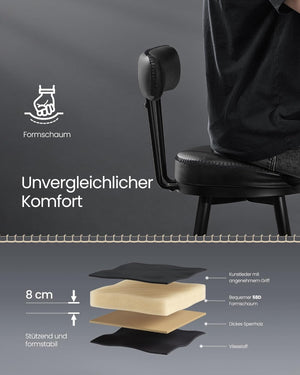 Swivel Faux Leather Bar Stools (Set of 2) - Karrari