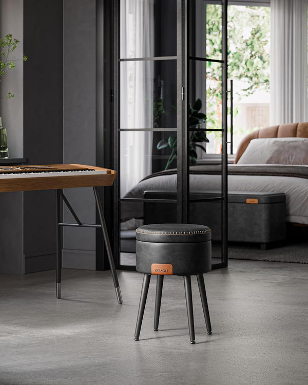 Mid-Century Modern Storage Ottoman Stool - Karrari