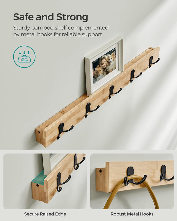 Coat Rack & Shoe Bench Set – 5 Hooks, 3-Tier - Karrari