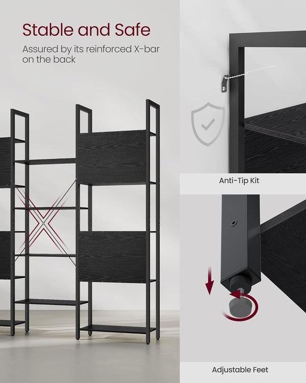 14-Tier Metal Frame Bookcase - Karrari
