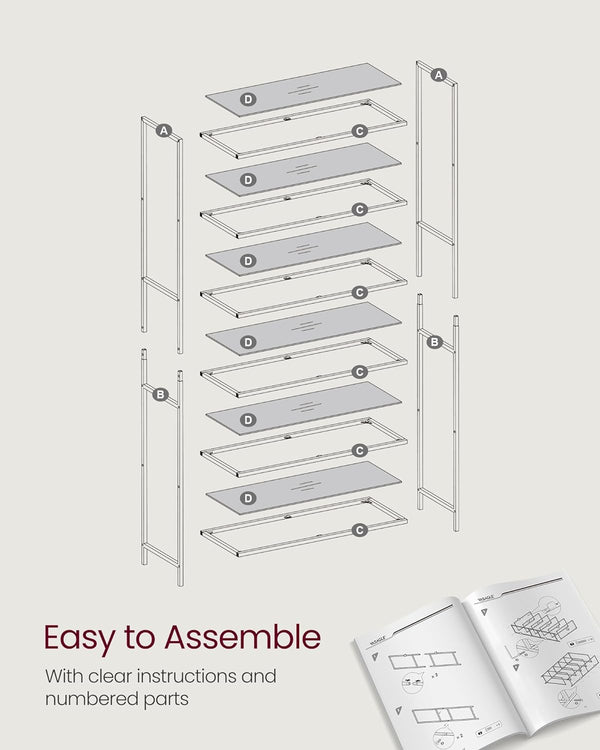 6-Tier Glass Shelving Unit - Karrari