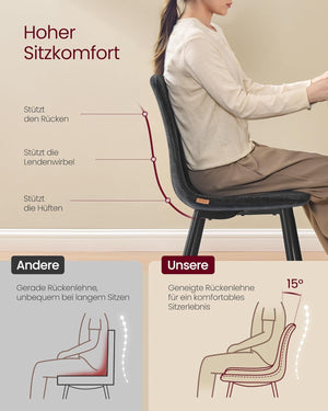 Dining Chairs, Glacier-Inspired Design (Set of 2) - Karrari