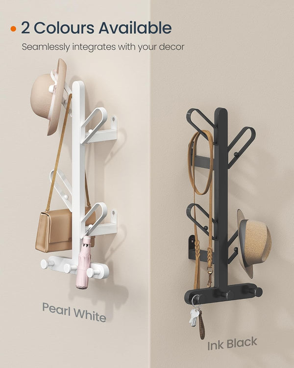 Wall-Mounted Coat Rack - 7 Hooks - Karrari