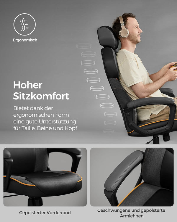 Office & Gaming Chair – Adjustable, Padded, Comfortable - Karrari
