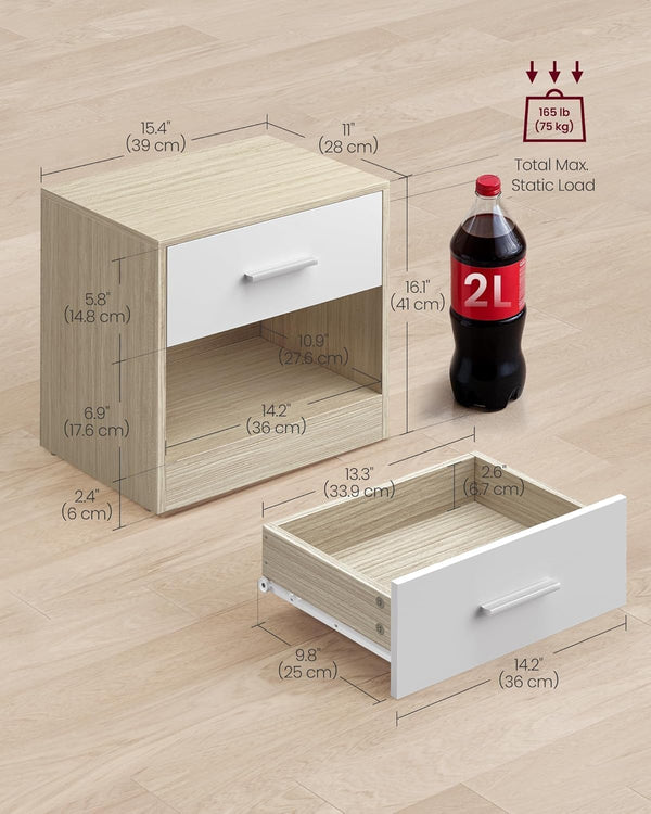 Bedside Table with Drawer - Karrari