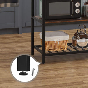 Baker’s Rack Kitchen Island with Countertop - Karrari