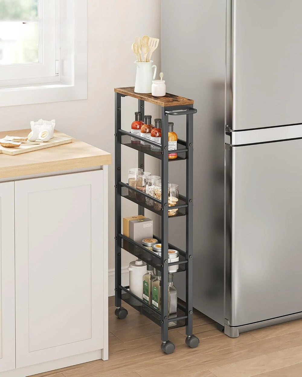 5-Shelf Kitchen Trolley with Wheels - Karrari