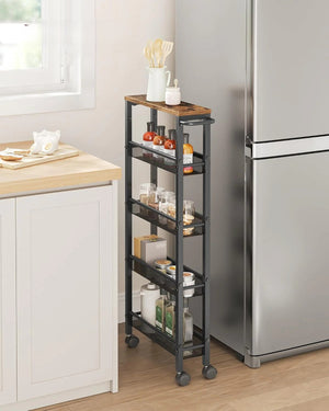 5-Shelf Kitchen Trolley with Wheels - Karrari