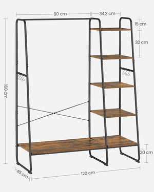 5-Tier Clothes Storage Rack - Bedroom & Living Room - Karrari