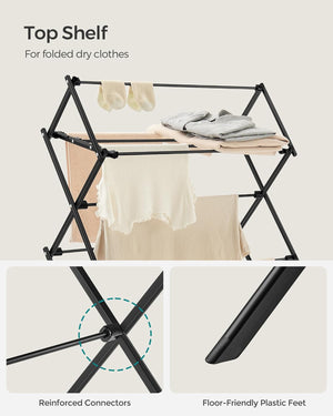 Compact Clothes Horse Dryer – Foldable, Easy Assembly - Karrari