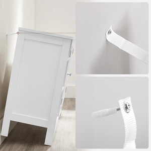 Long Bathroom Vanity Unit – 2 Doors, Adjustable Shelves - Karrari