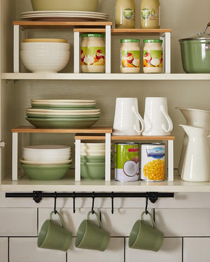 4-Piece Metal & Bamboo Spice Racks - Karrari