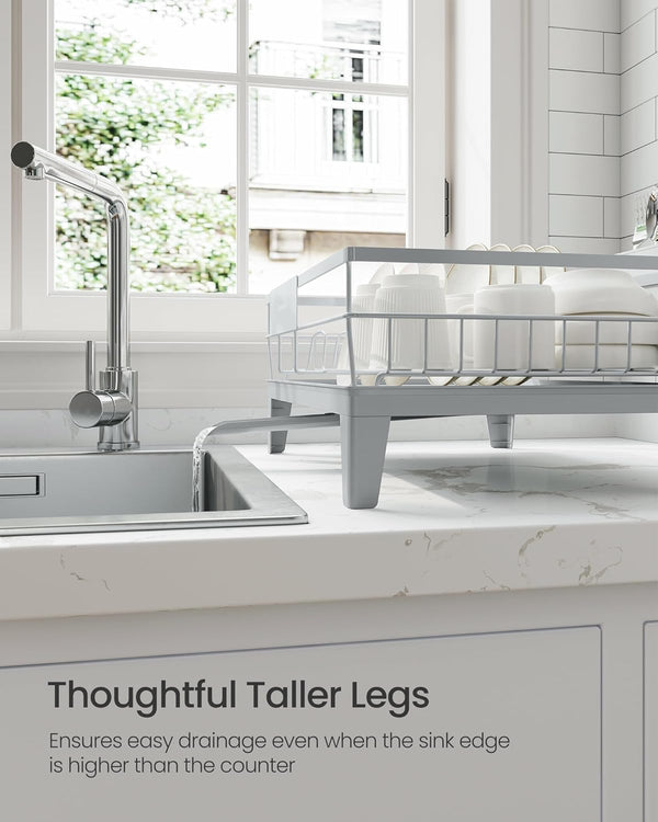 360° Dish Rack with Drain Spout & Cutlery Holder - Karrari