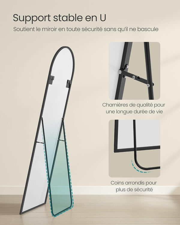 Full Length Floor Mirror with Stand (50x160cm)