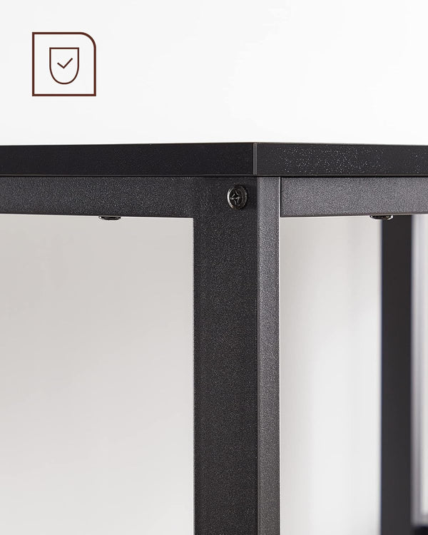 Computer Desk with 2 Shelves – Reversible Office PC Table