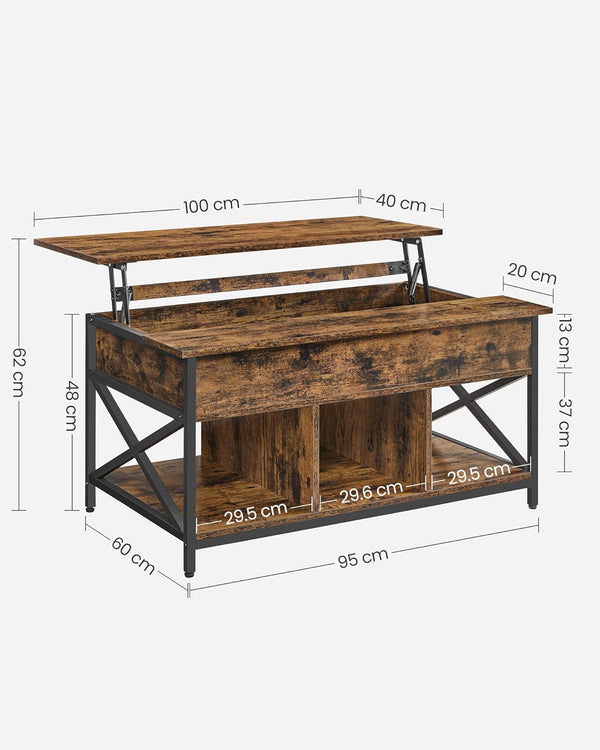 Lift-Top Coffee Table with Storage - Karrari