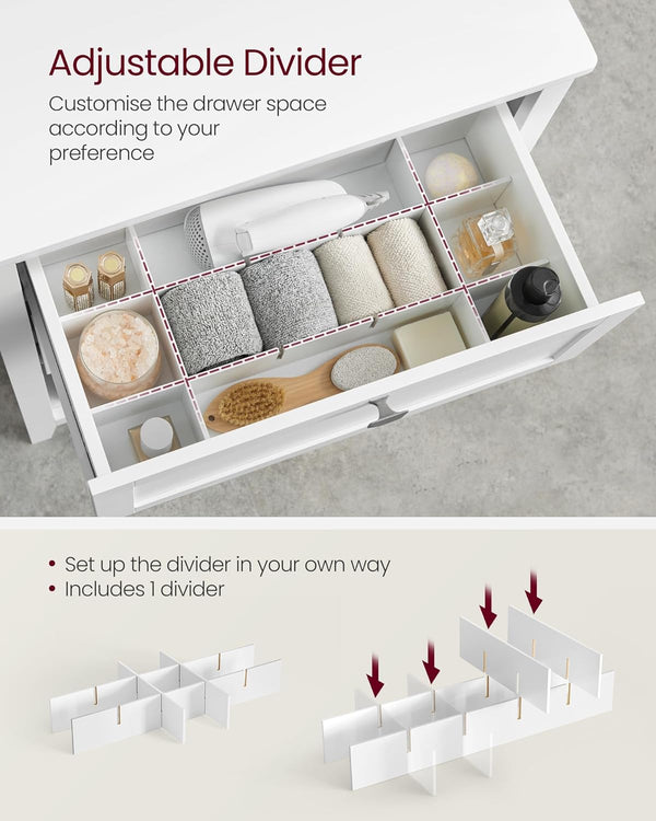Bathroom Storage Cabinet with Drawers & Baskets - Karrari