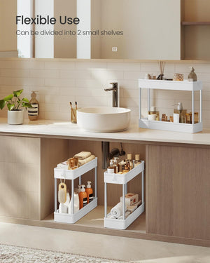 3-Tier Rolling Storage Cart with Wheels