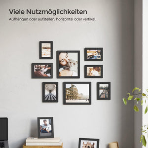 Set of 10 Collage Picture Frames (Wall or Tabletop) - Karrari