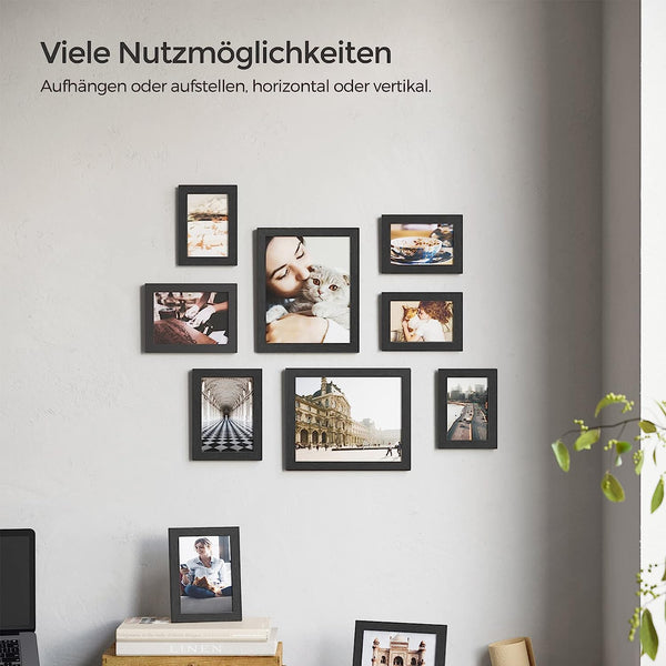 Set of 10 Collage Picture Frames (Wall or Tabletop) - Karrari