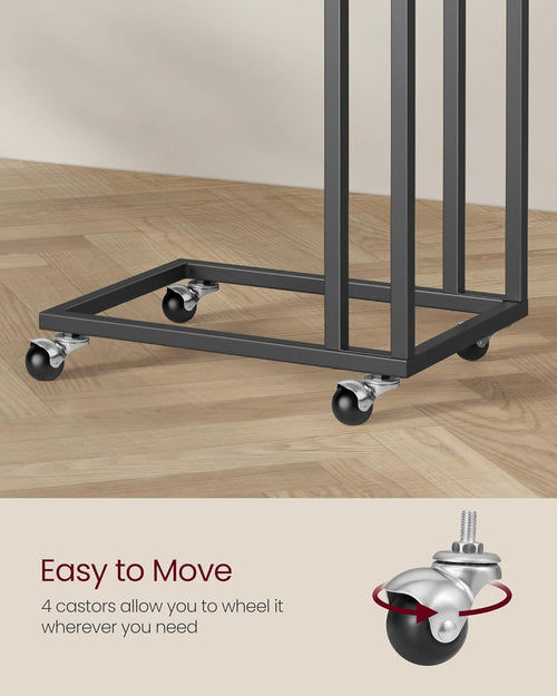 C-Shaped Rolling Side Table - Karrari