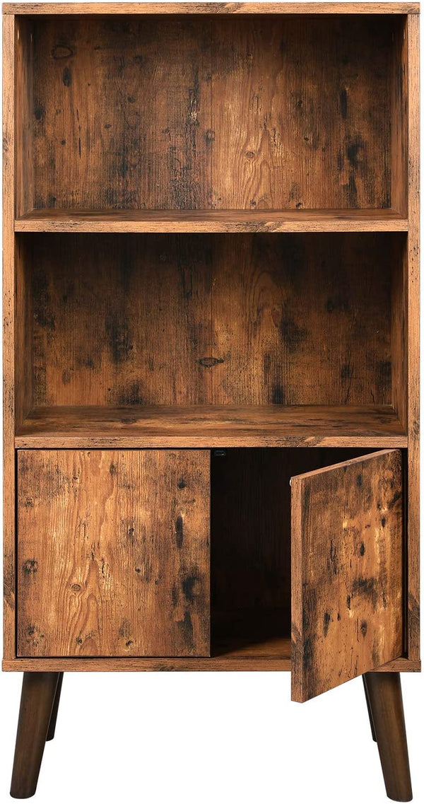 3-Tier Bookcase with Doors - Karrari