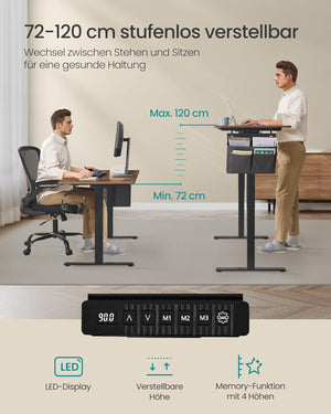 Electric Standing Desk – Adjustable Height with Memory Function - Karrari