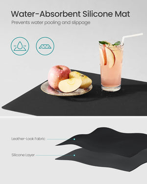 Expandable Dish Rack with Spout & Utensil Holder - Karrari