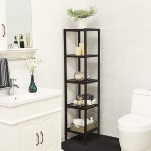 5-Tier Bamboo Bathroom & Storage Shelf