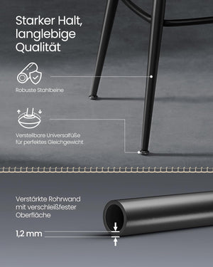 Swivel Faux Leather Bar Stools (Set of 2) - Karrari