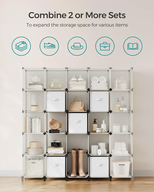 Customizable 6-Cube Fabric Storage Shelves - Karrari