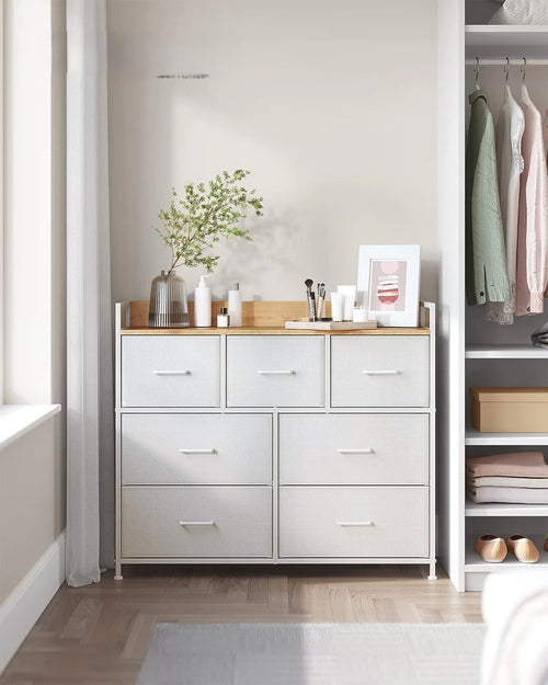 Bedroom Cabinet with 7 Fabric Drawers
