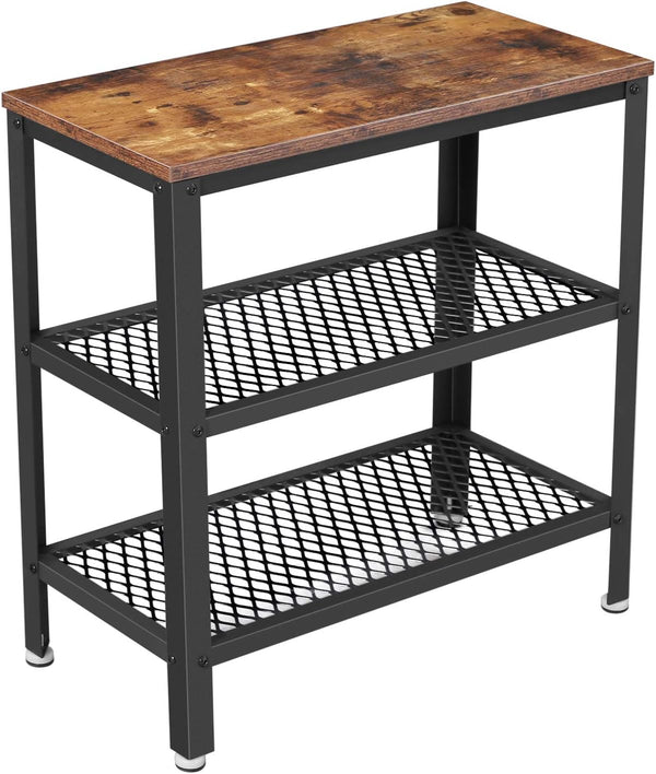 Side Table with 2 Mesh Shelves - Karrari
