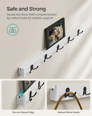 Coat Rack & Shoe Bench Set – 5 Hooks, 3-Tier - Karrari