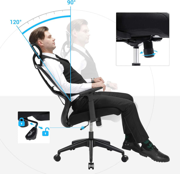 Ergonomic Office & Desk Chair with Lumbar Support - Karrari