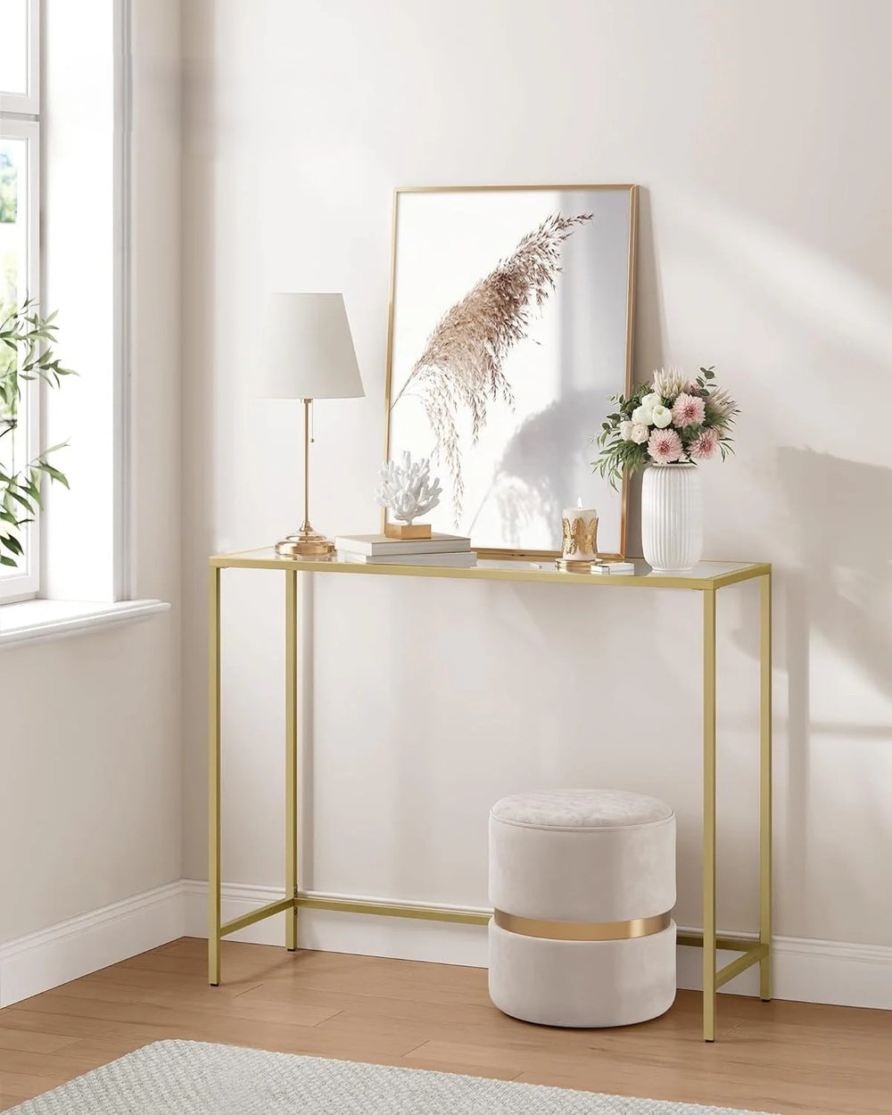 Light Gold Console Table - Karrari