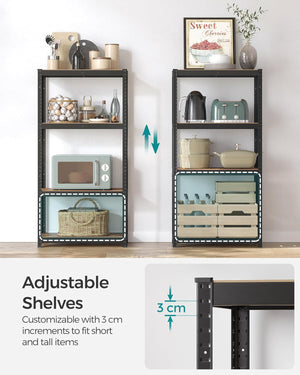 Industrial Shelving Unit – 4 Adjustable Shelves, (40x80x160cm) - Karrari