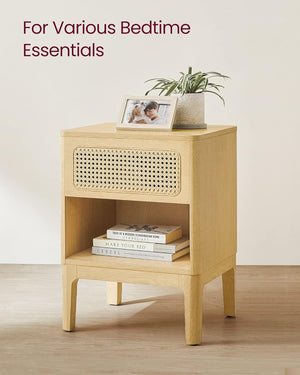Rattan Bedside Table with Drawer - Karrari