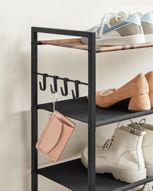 5-Tier Metal Shoe Rack (20–25 Pairs) - Karrari