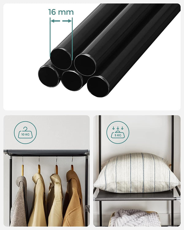 Bedroom Canvas Wardrobe Organizer – Gray - Karrari