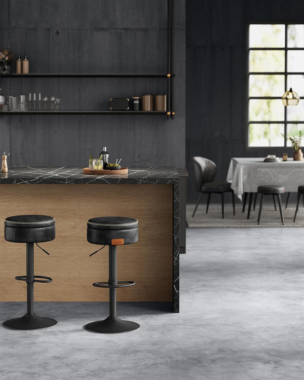 Height-Adjustable Bar Stool with Storage - Karrari