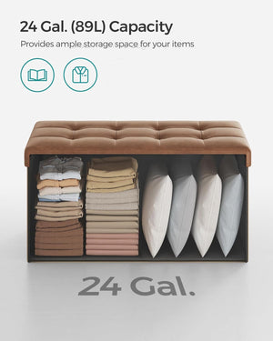 30 Inches Storage Ottoman Bench - Karrari