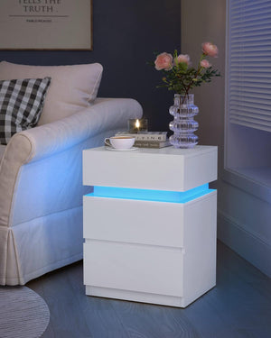 LED Nightstand – Adjustable Colours & Storage - Karrari