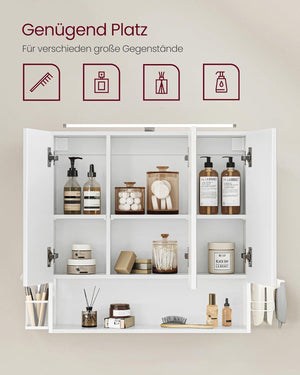 Bathroom Mirror Cabinet with LED Lighting - Karrari