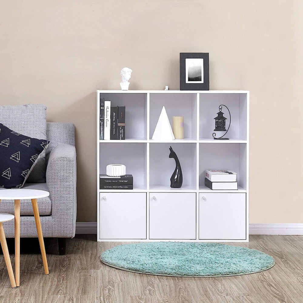 9-Cube Bookshelf with Cabinets - Karrari
