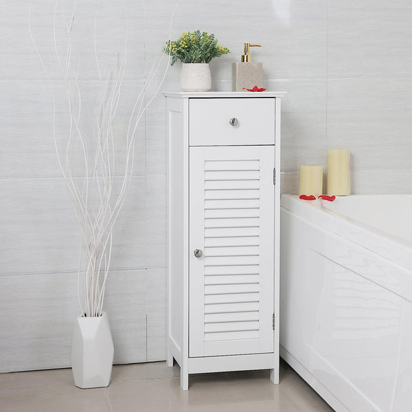 Bathroom Floor Cabinet with Drawer & Door - Karrari