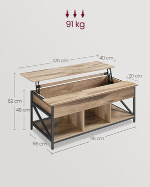 Lift-Top Storage Coffee Table - Karrari
