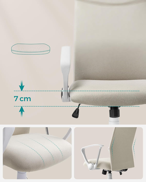 Office Chair – Padded Seat, Swivel & Reclining